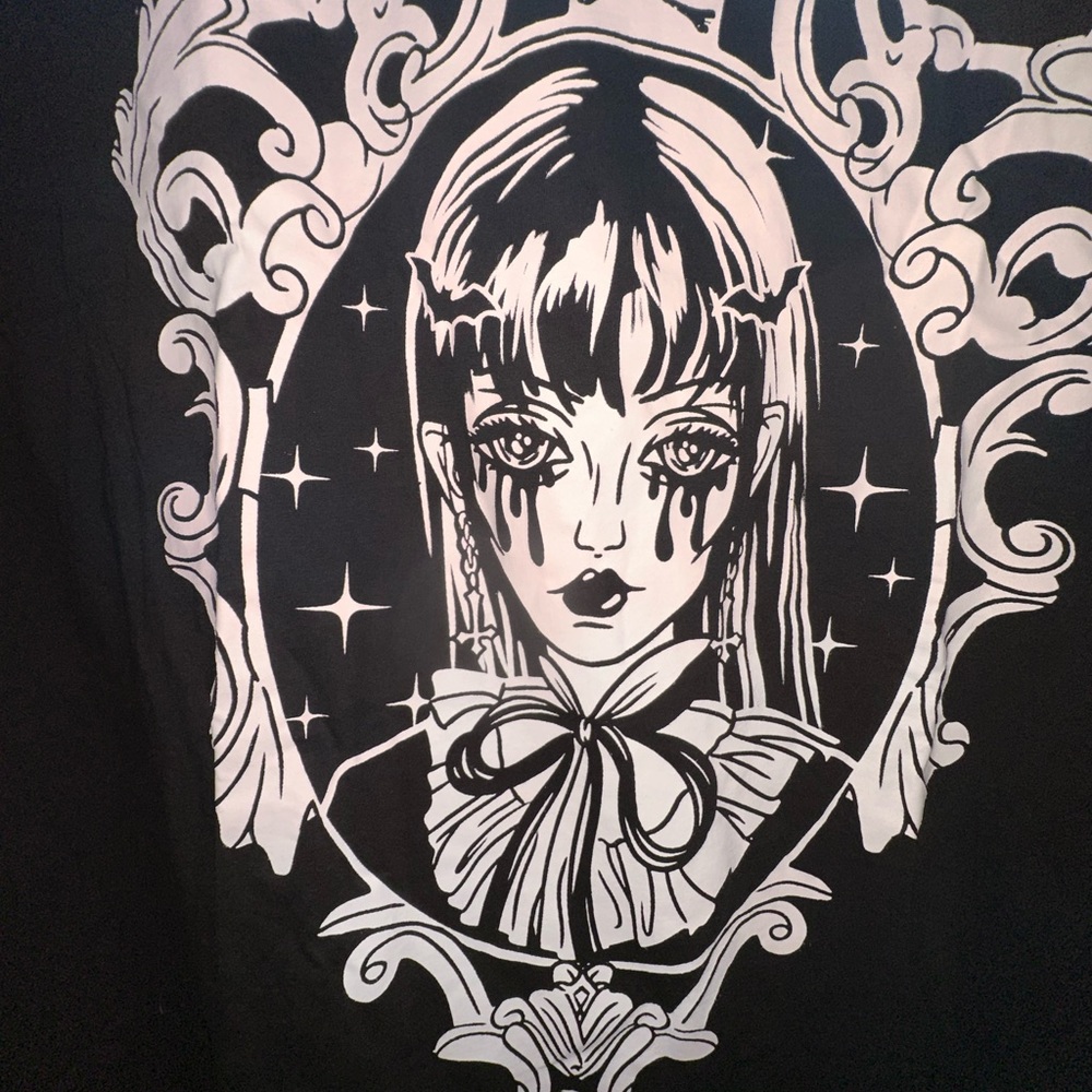 Dollskill Long Sleeve TShirt-Goth/Emo Bat Girl 3XL - Picture 4 of 12